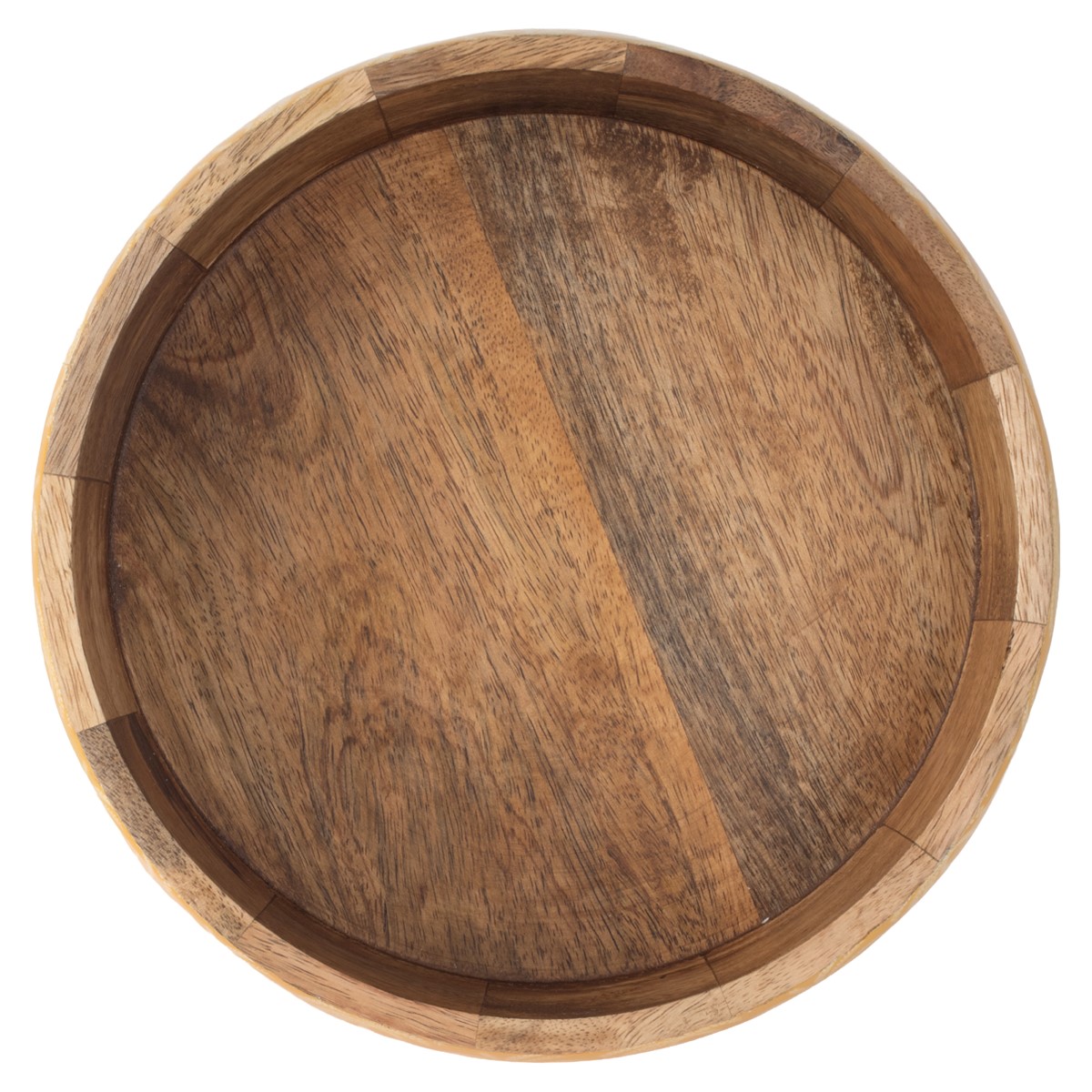 Kom met palmmotief van hout en hars, 25 × 25 cm - Afbeelding 4